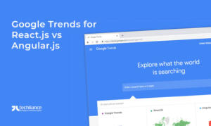 Google Trends for React.js vs Angular.js