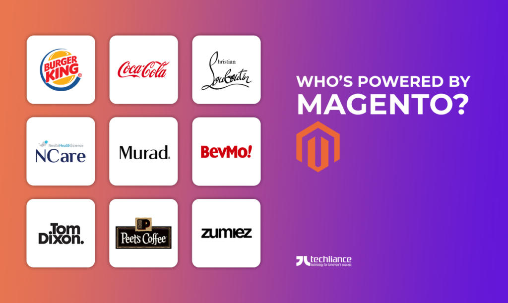 Who are powered by Magento