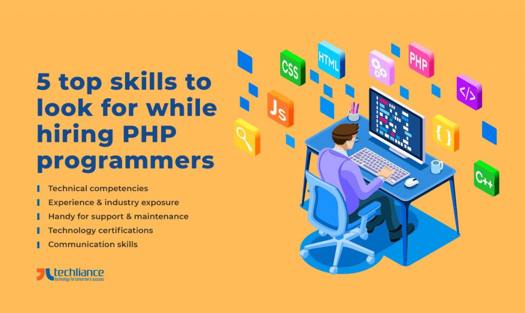 5 top skills to look for while hiring PHP programmers