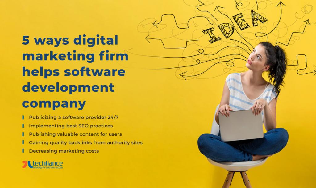 5 ways digital marketing firm helps software development company