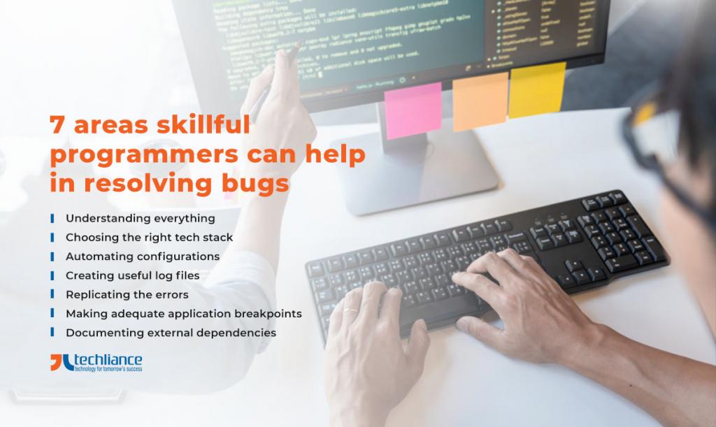 7 areas skillful programmers can help in resolving bugs