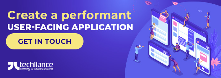 Create a performant user-facing application