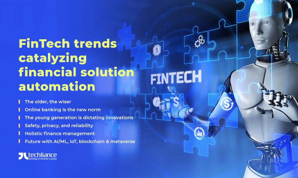 Fintech trends catalyzing financial solution automation