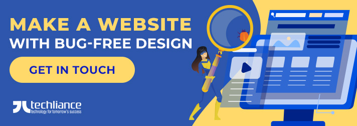 Make a website with a bug-free design