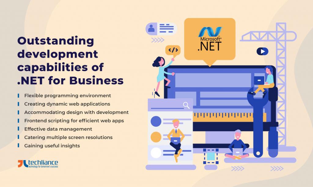 Outstanding development capabilities of .NET for Business