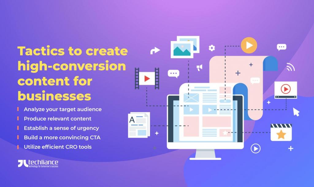 Tactics to create high-conversion content for businesses