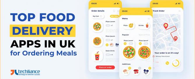 Top Food Delivery Apps in UK for ordering meals
