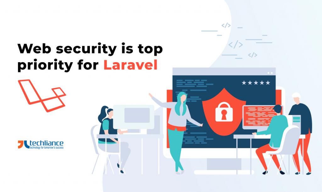 Web security is a top priority of Laravel