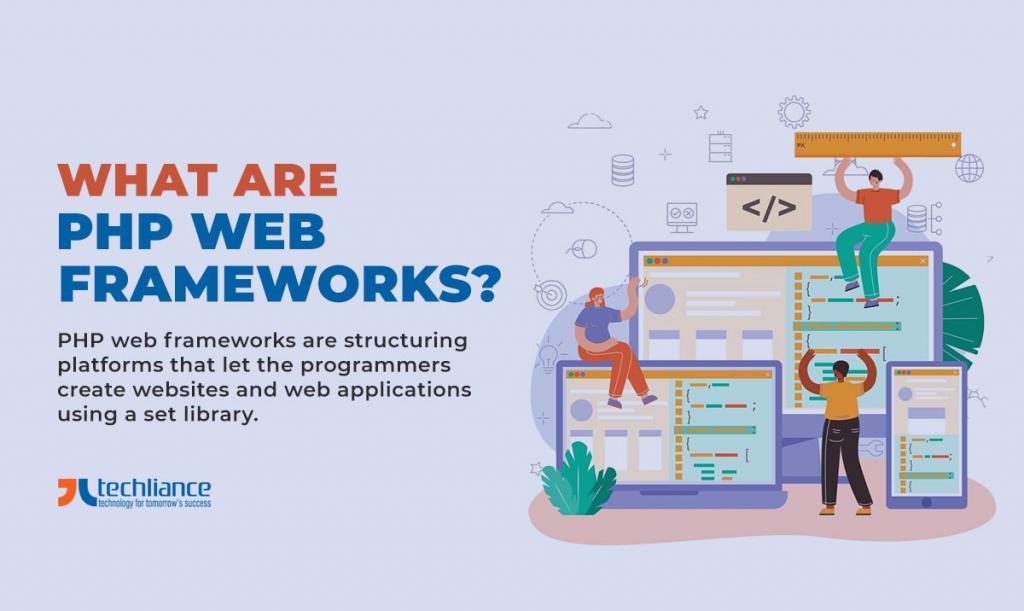 What are PHP web frameworks?