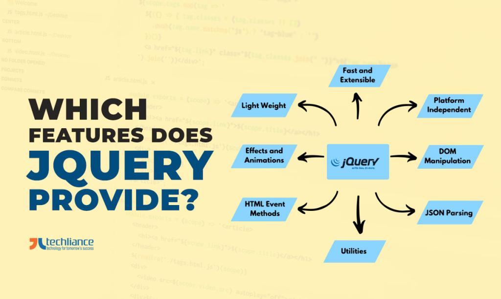Which features does jQuery provide?